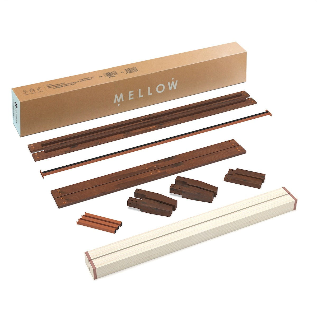 Cadre de lit plateforme classique en bois massif 12