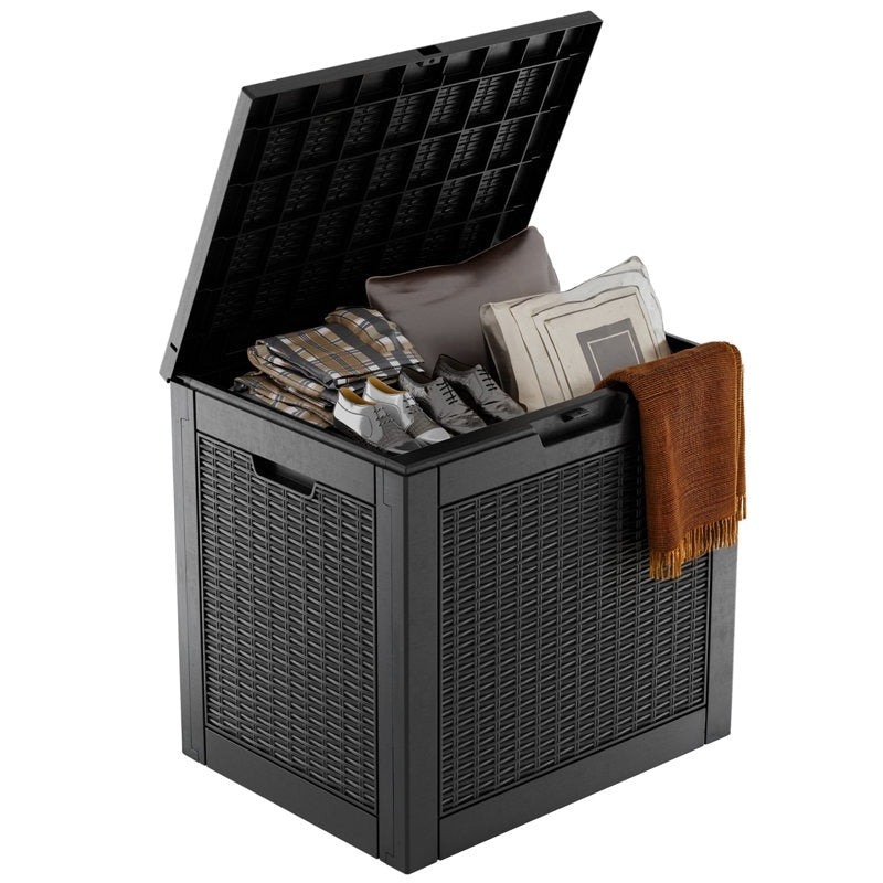 Outdoor Patio Storage Resin Lockable Deck Box