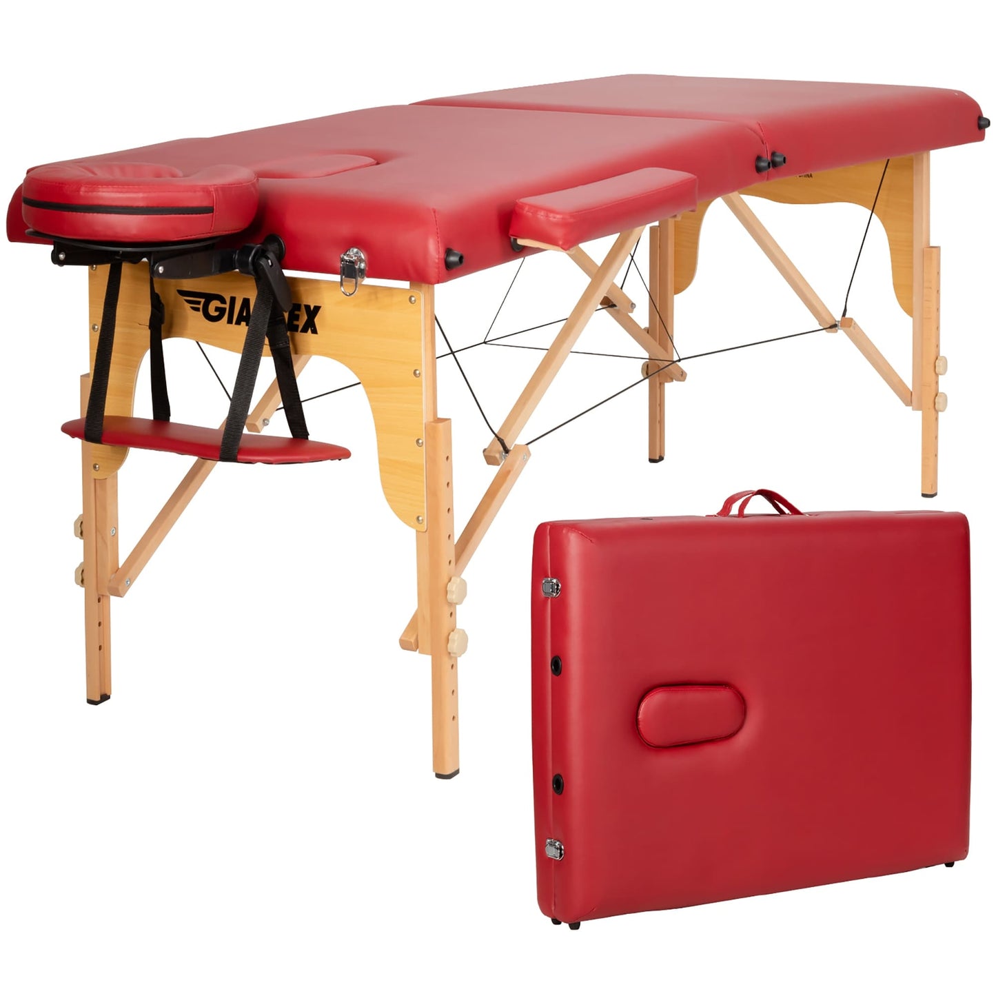 Table de massage portable 84''L, réglable, pour le visage, le spa et le tatouage, avec transport