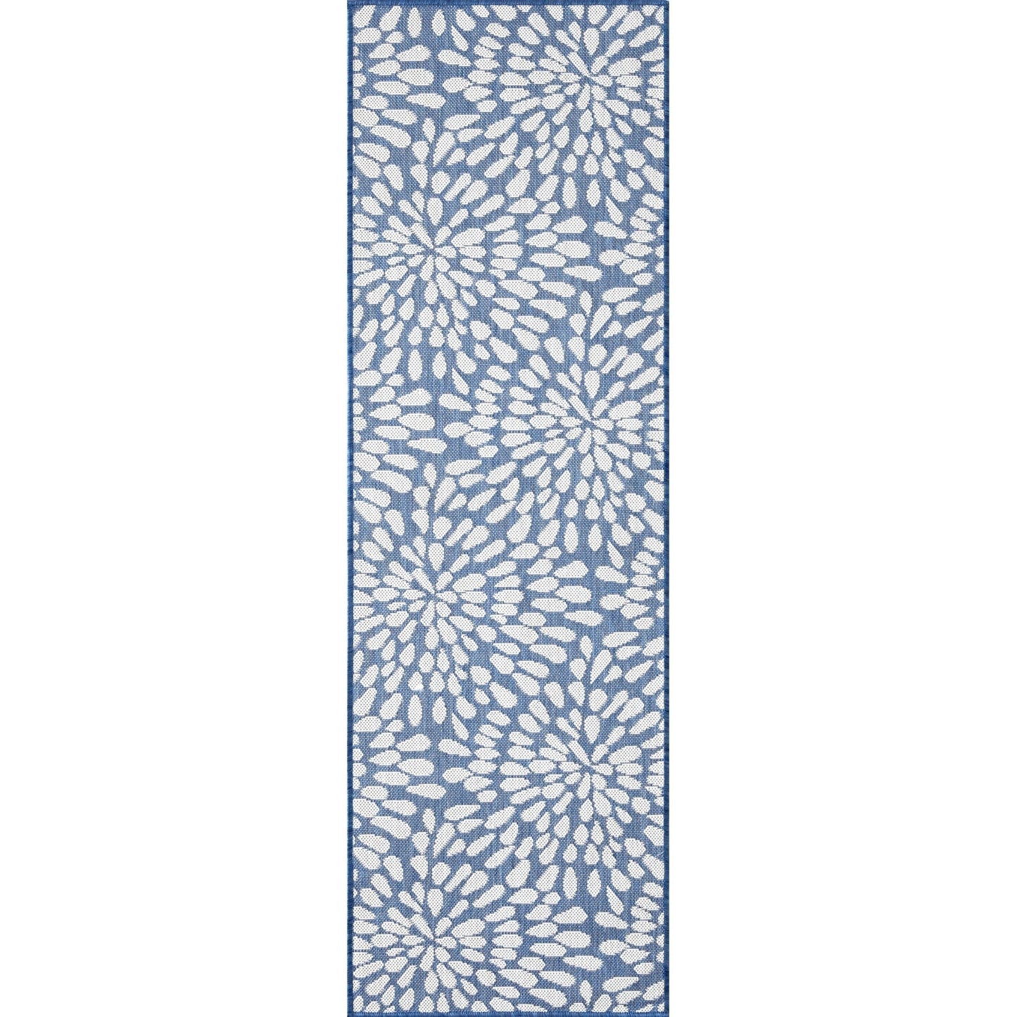 Tapis d'intérieur/extérieur à motif floral côtier Exo