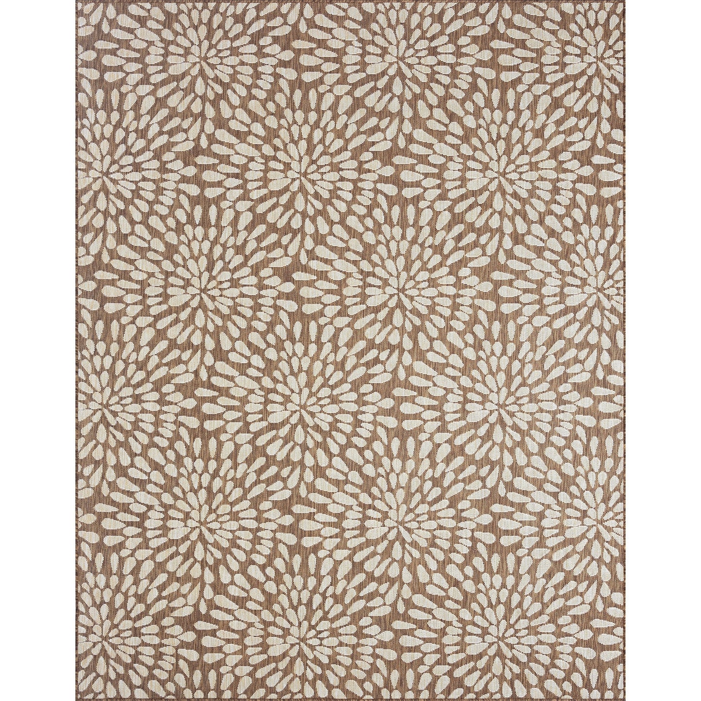 Tapis d'intérieur/extérieur à motif floral côtier Exo