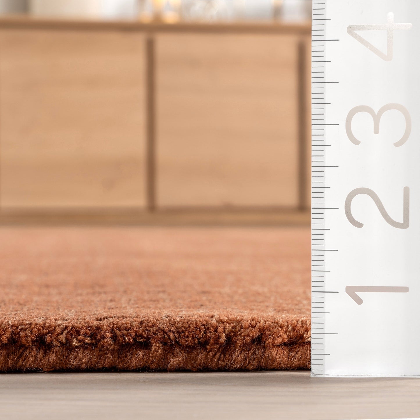 Tapis Nuloom Arrel en laine mélangée mouchetée