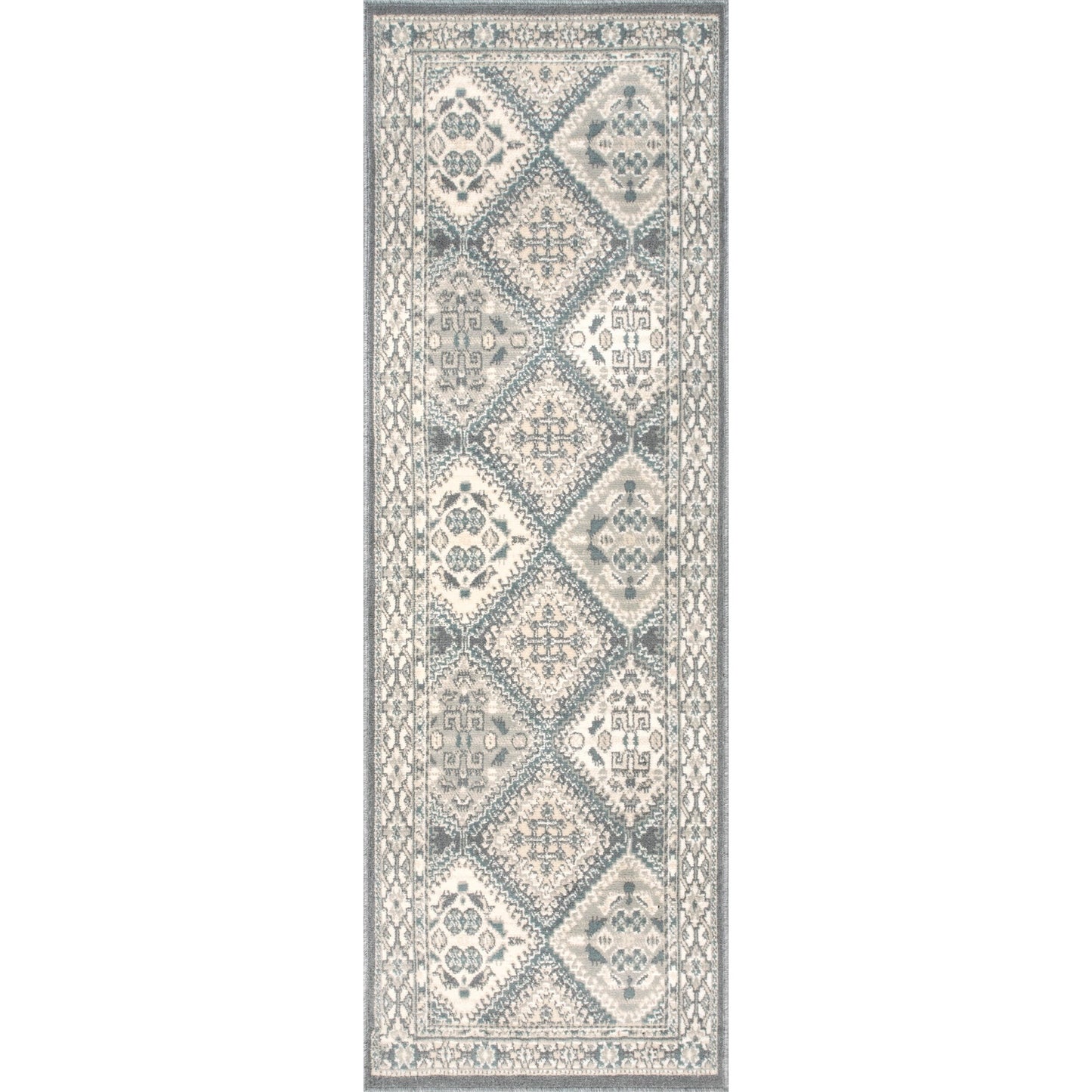 Tapis carrelé traditionnel Nuloom Becca