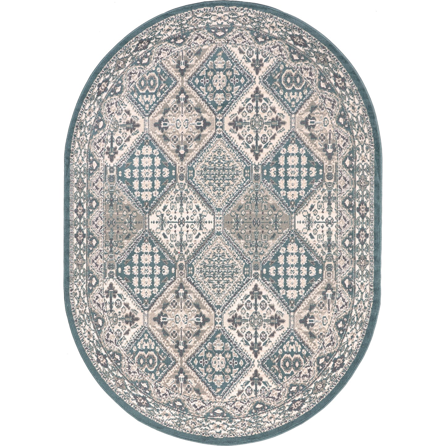 Tapis carrelé traditionnel Nuloom Becca