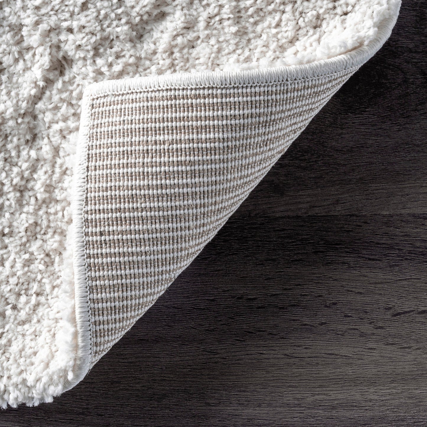 Tapis Shag contemporain Nuloom Krista à motifs tourbillonnants