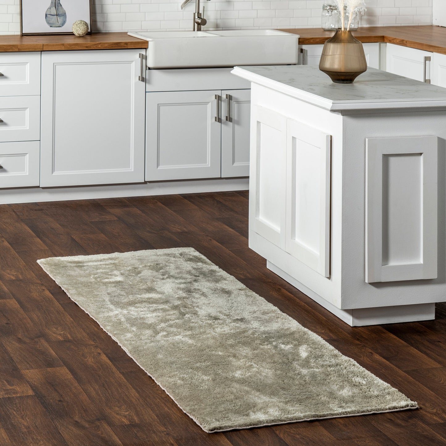 Tapis à poils longs lavable en machine Nuloom Loni SuperiorWash