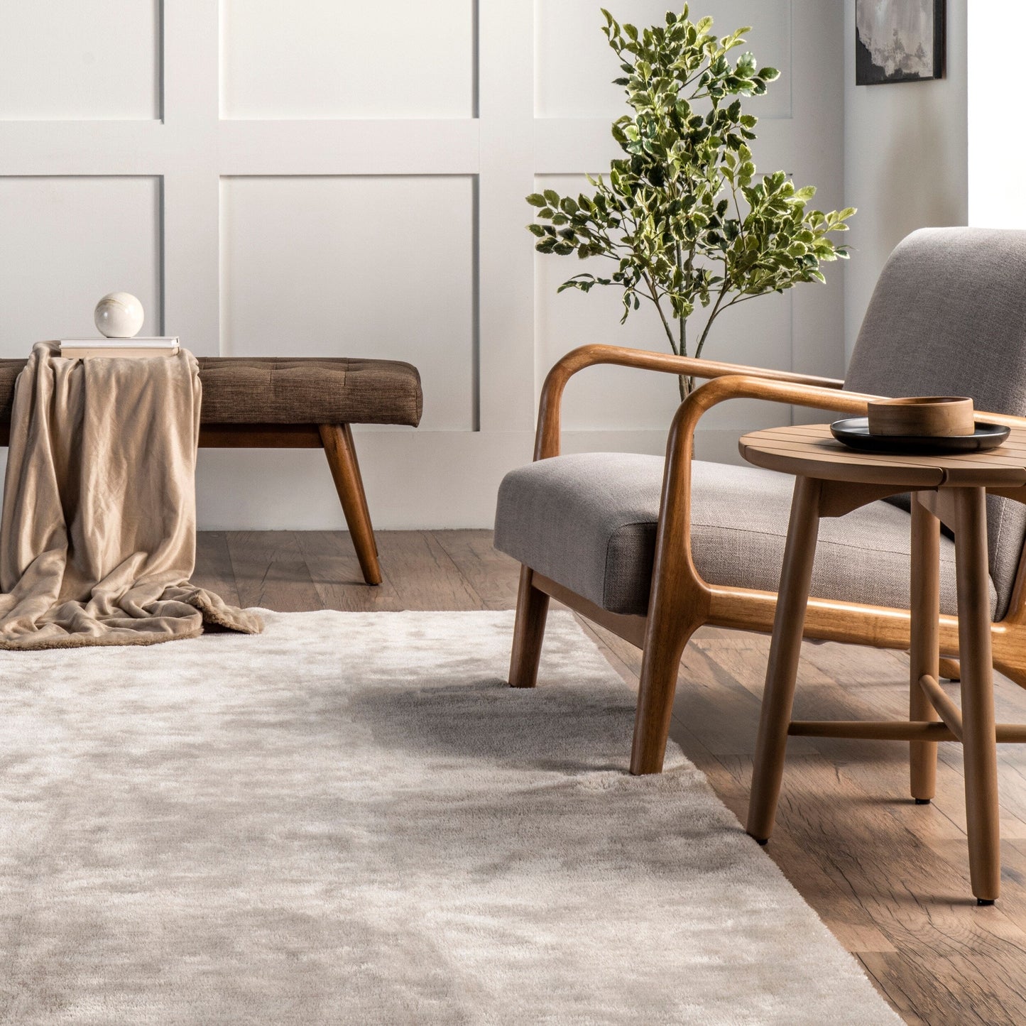 Tapis à poils longs lavable en machine Nuloom Loni SuperiorWash