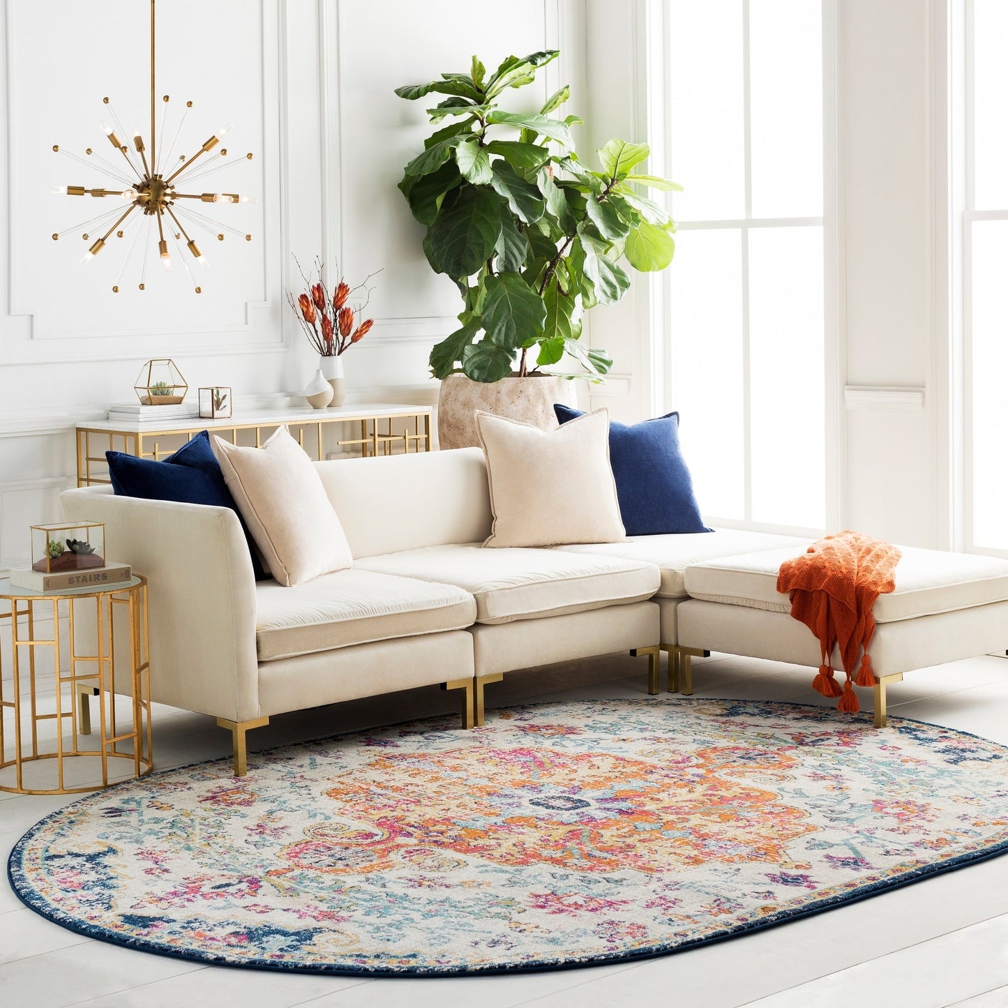 Tapis bohème vintage Caressa de Livabliss