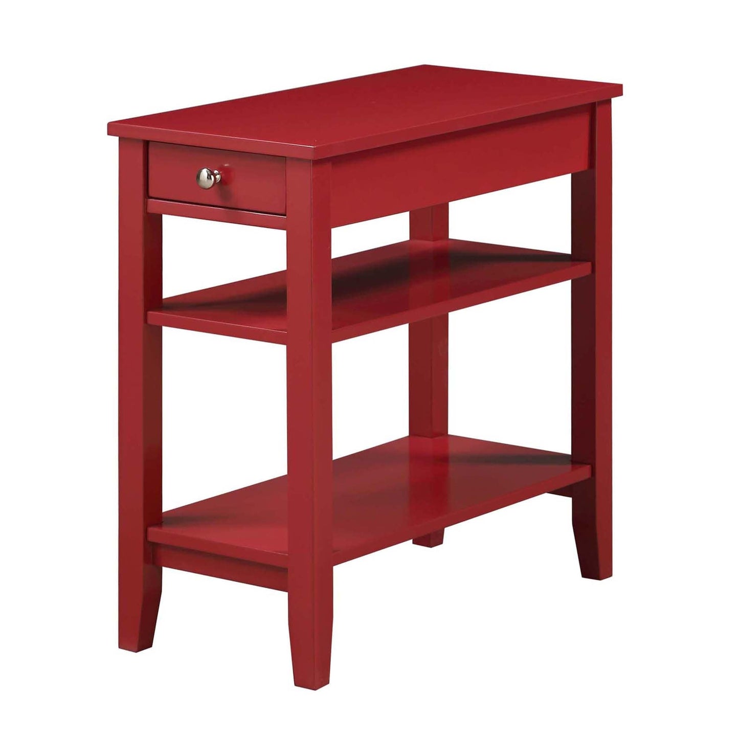 Table d'appoint à 1 tiroir et étagères American Heritage de Convenience Concepts