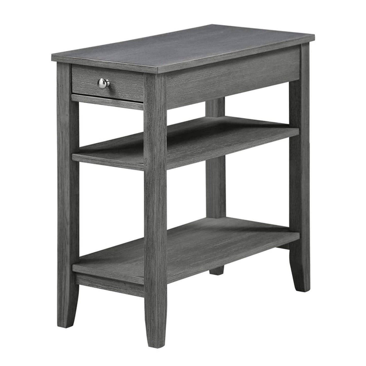 Table d'appoint à 1 tiroir et étagères American Heritage de Convenience Concepts