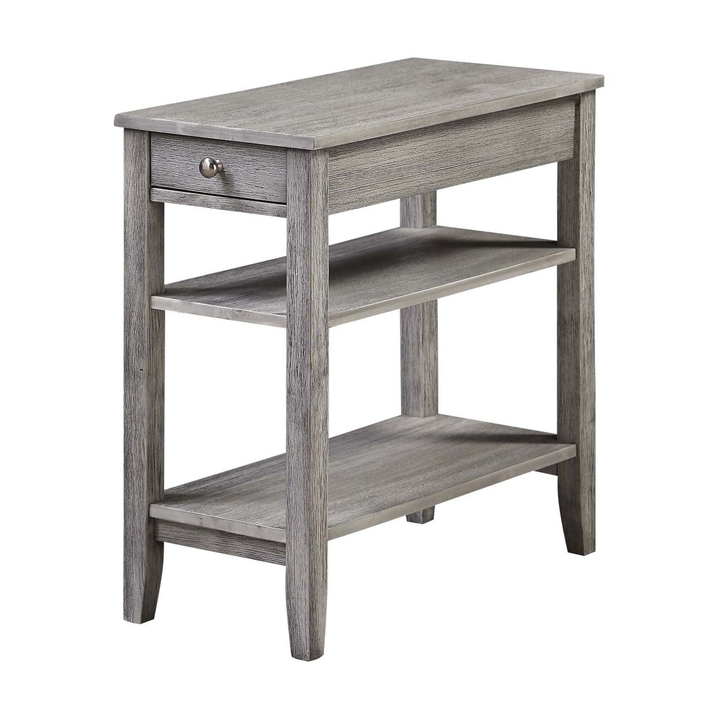 Table d'appoint à 1 tiroir et étagères American Heritage de Convenience Concepts