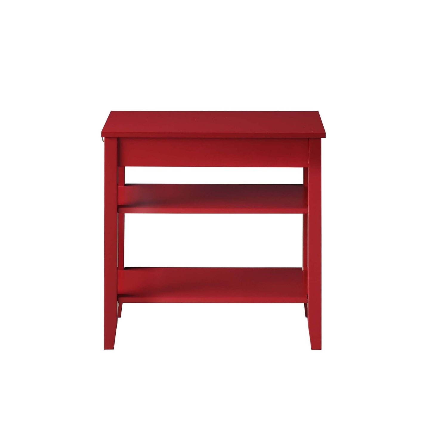 Table d'appoint à 1 tiroir et étagères American Heritage de Convenience Concepts