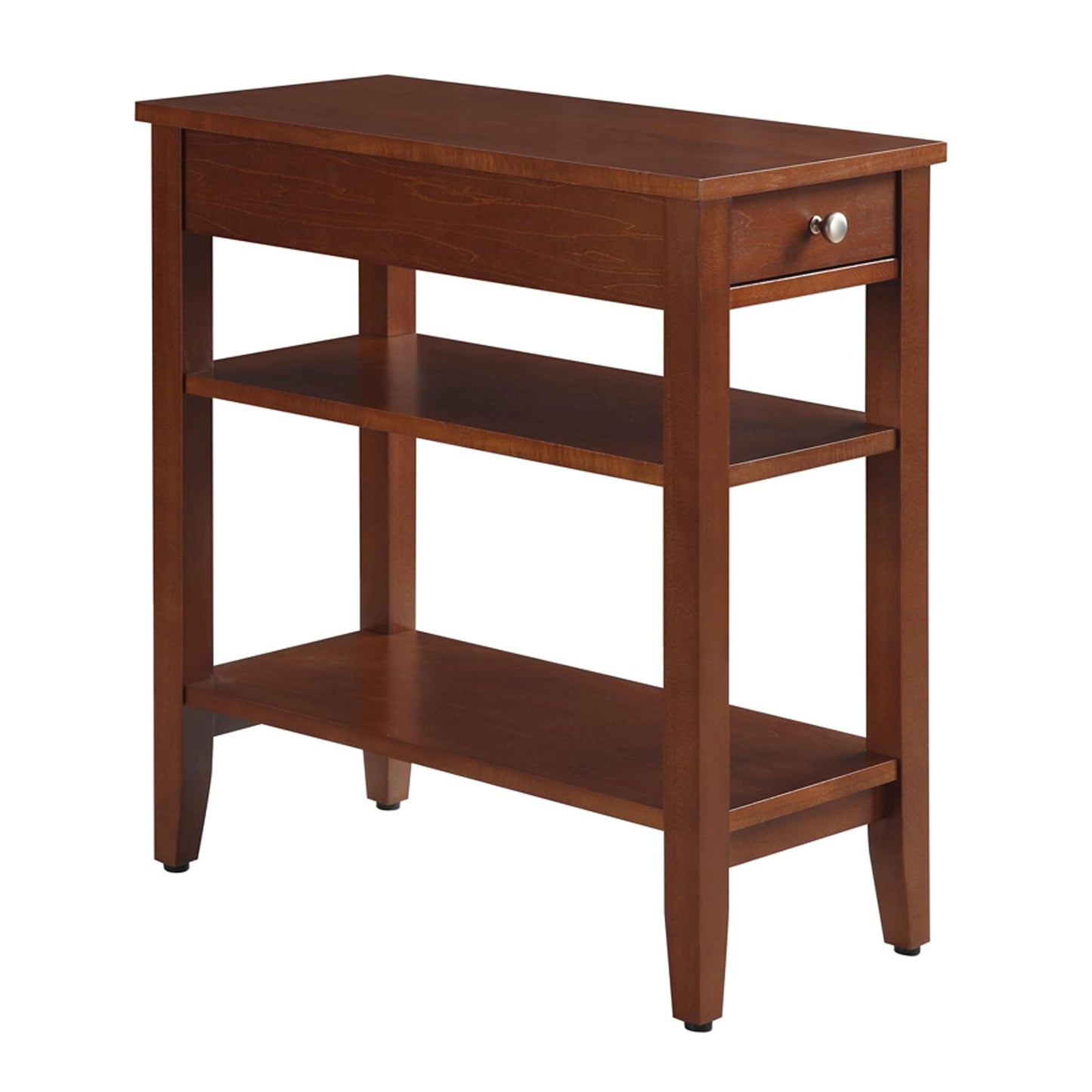 Table d'appoint à 1 tiroir et étagères American Heritage de Convenience Concepts