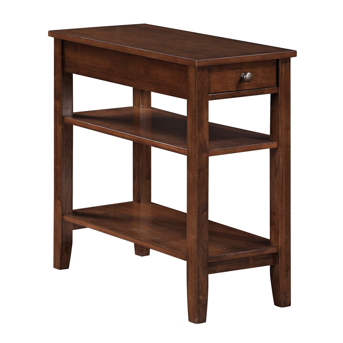 Table d'appoint à 1 tiroir et étagères American Heritage de Convenience Concepts