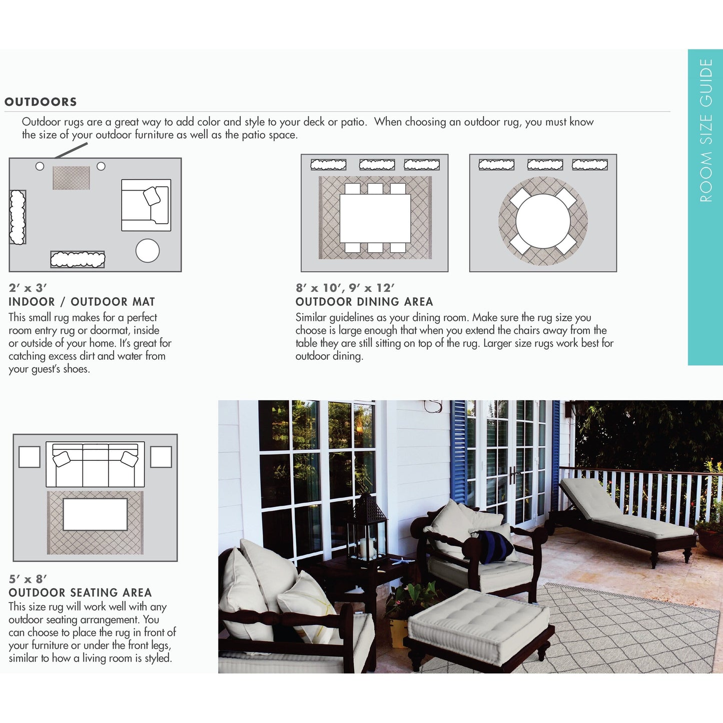 Tapis d'intérieur/extérieur Domani Napa Summer Stripe