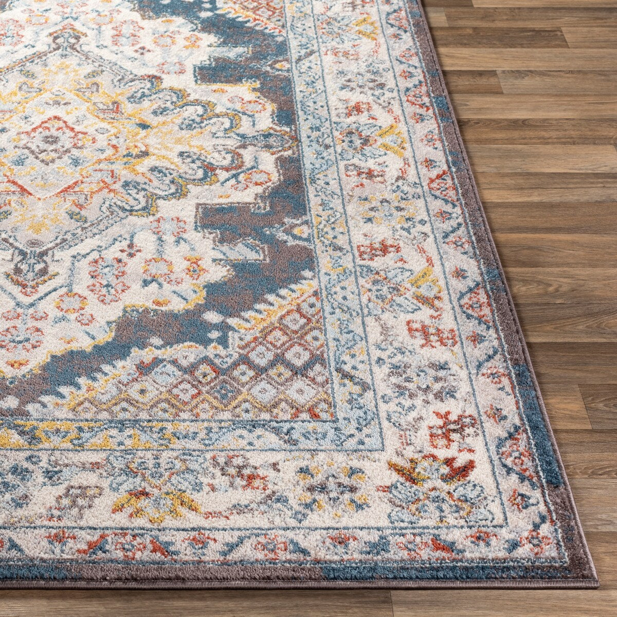 Tapis médaillon persan traditionnel Livabliss Elmas