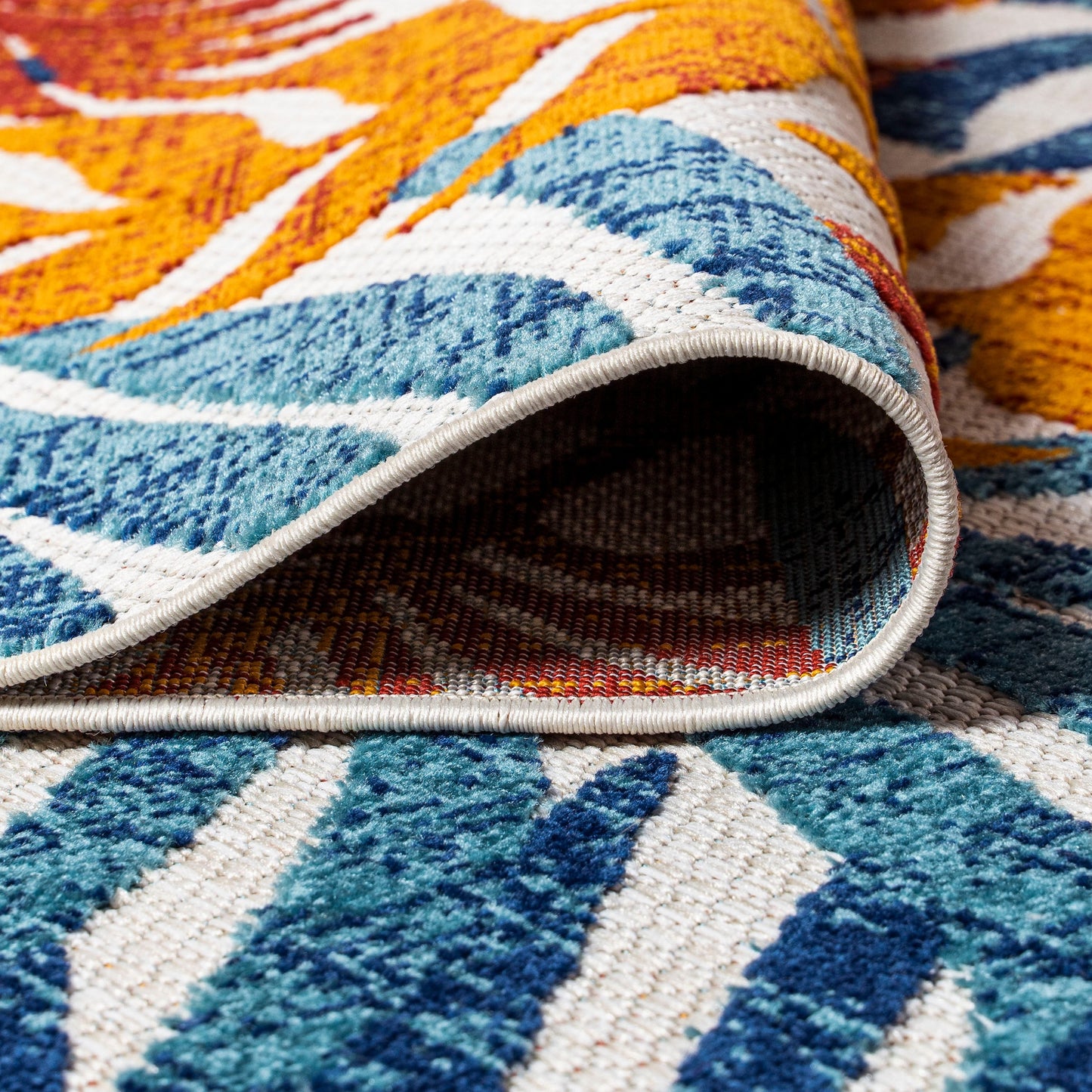 Tapis d'intérieur/extérieur à feuilles de palmier JONATHAN Y Aydin