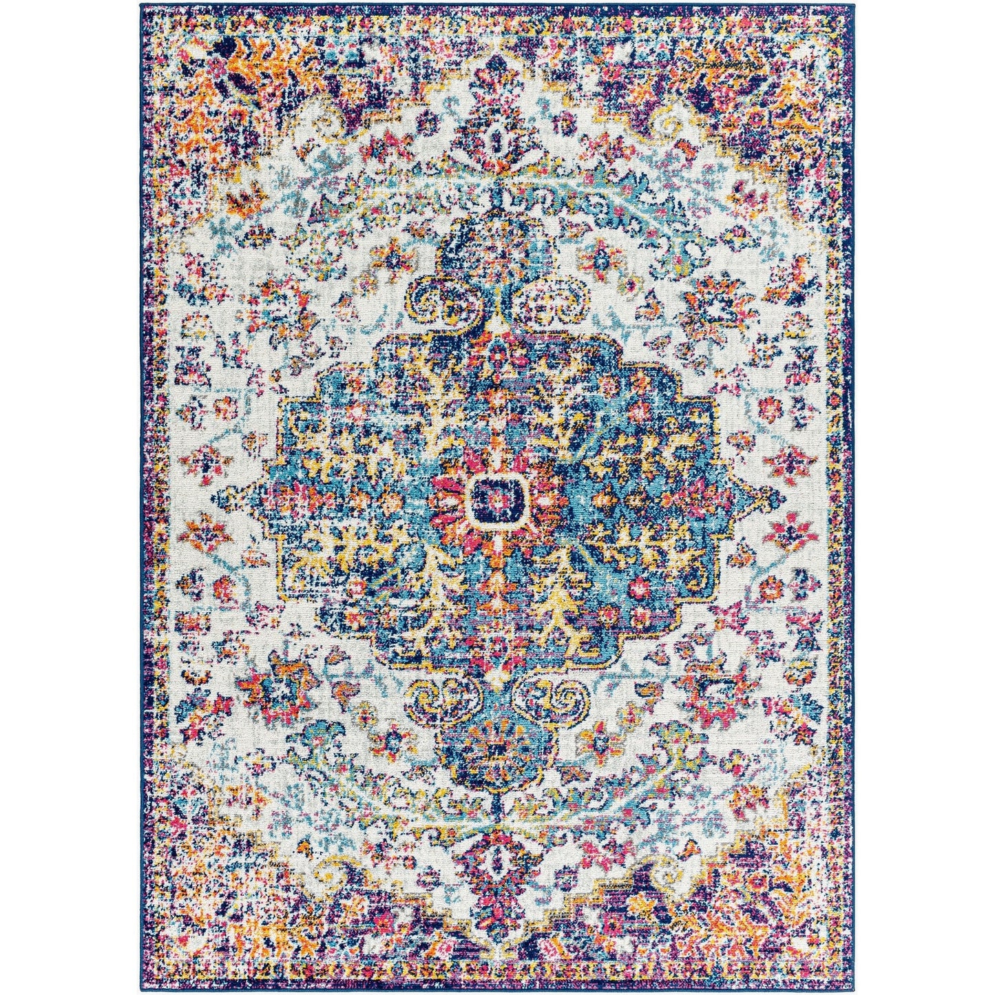 Tapis médaillon traditionnel Livabliss Harput revisité