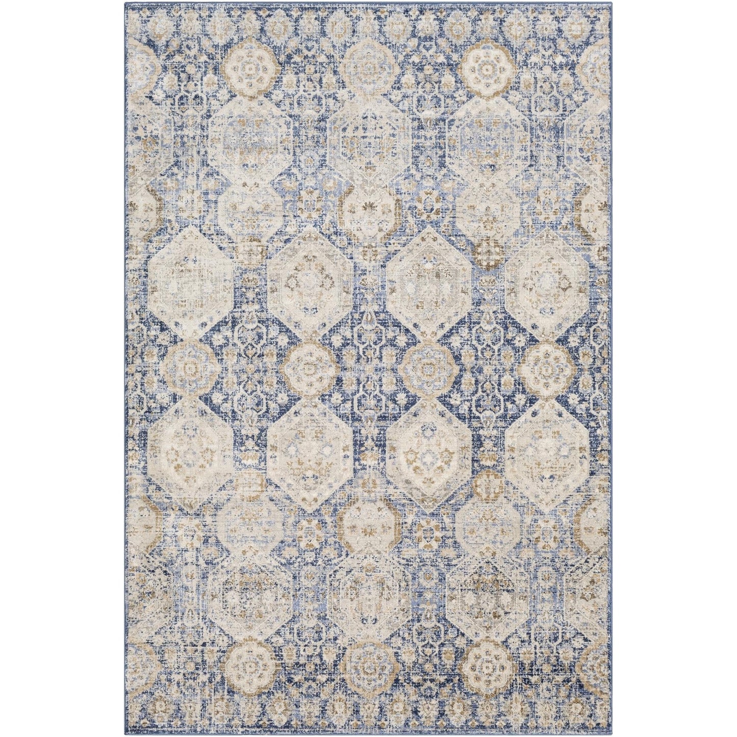 Tapis médaillon Livabliss Indigo Arts & Crafts