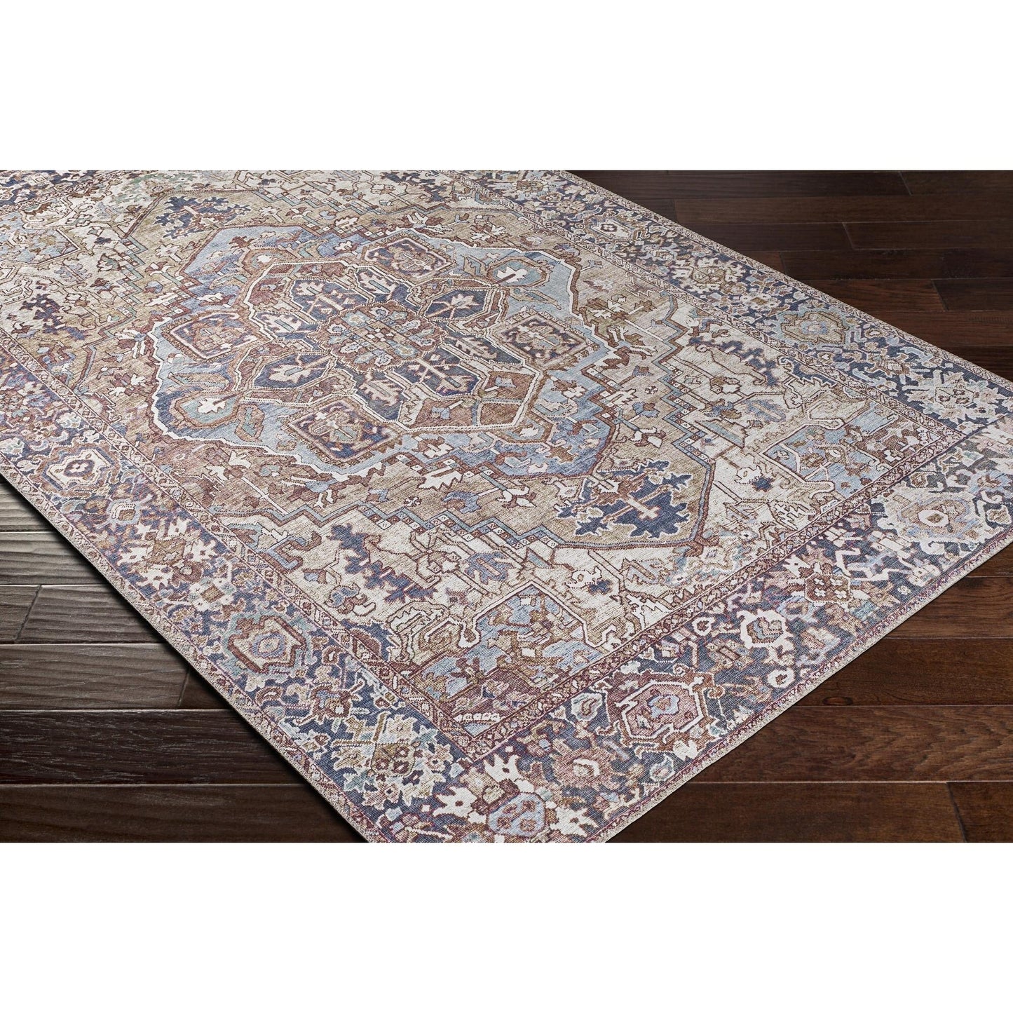 Tapis médaillon traditionnel Livabliss Iris revisité