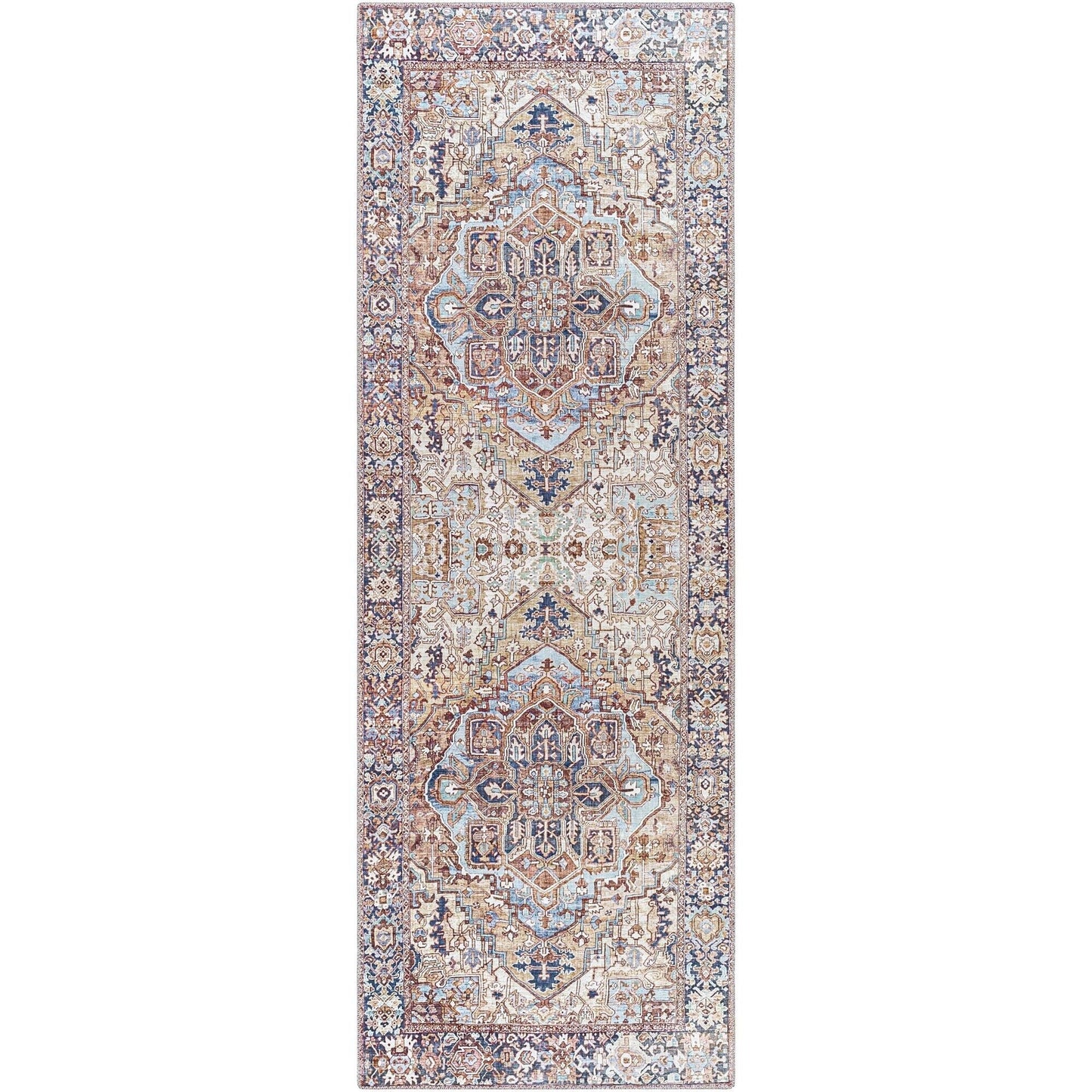 Tapis médaillon traditionnel Livabliss Iris revisité