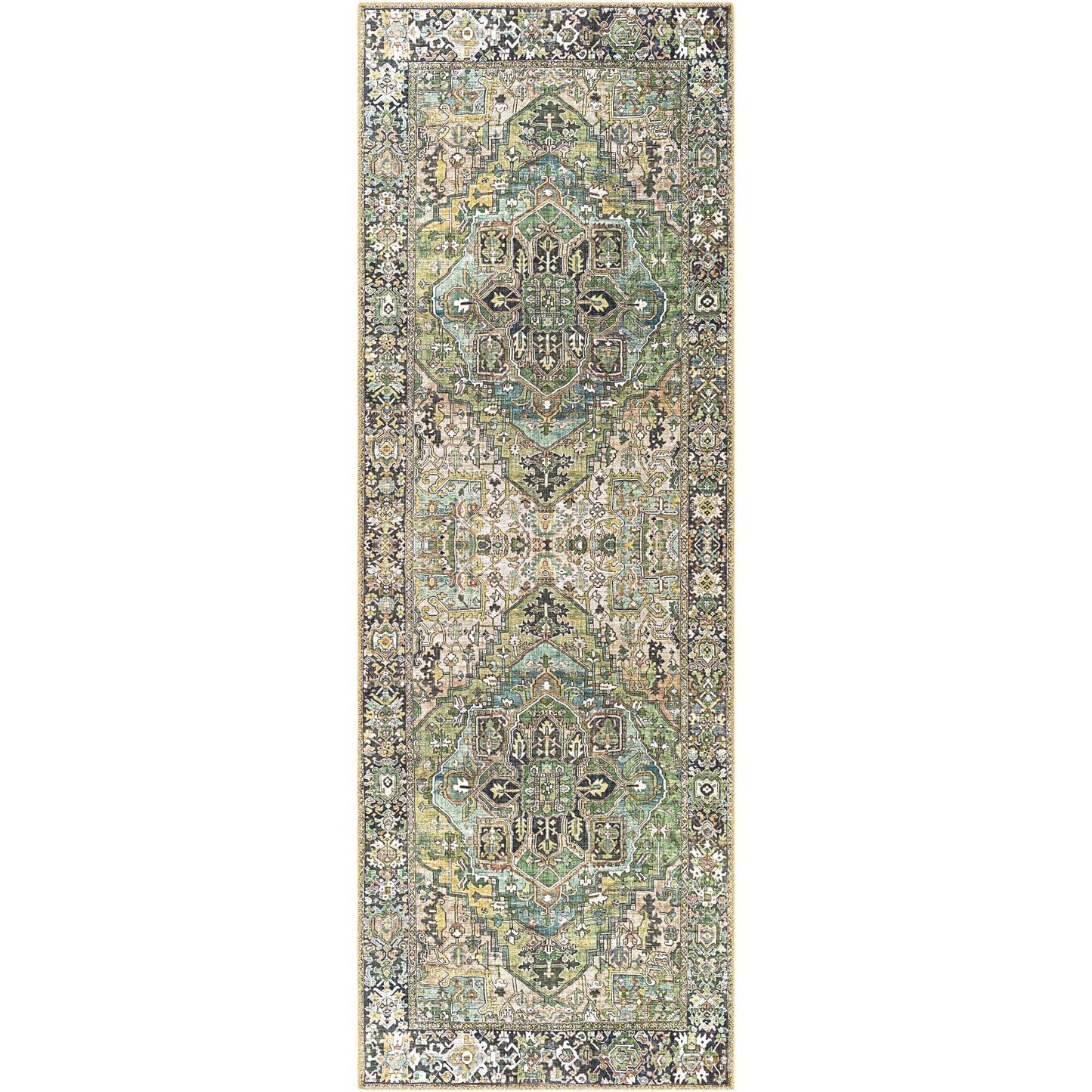 Tapis médaillon traditionnel Livabliss Iris revisité