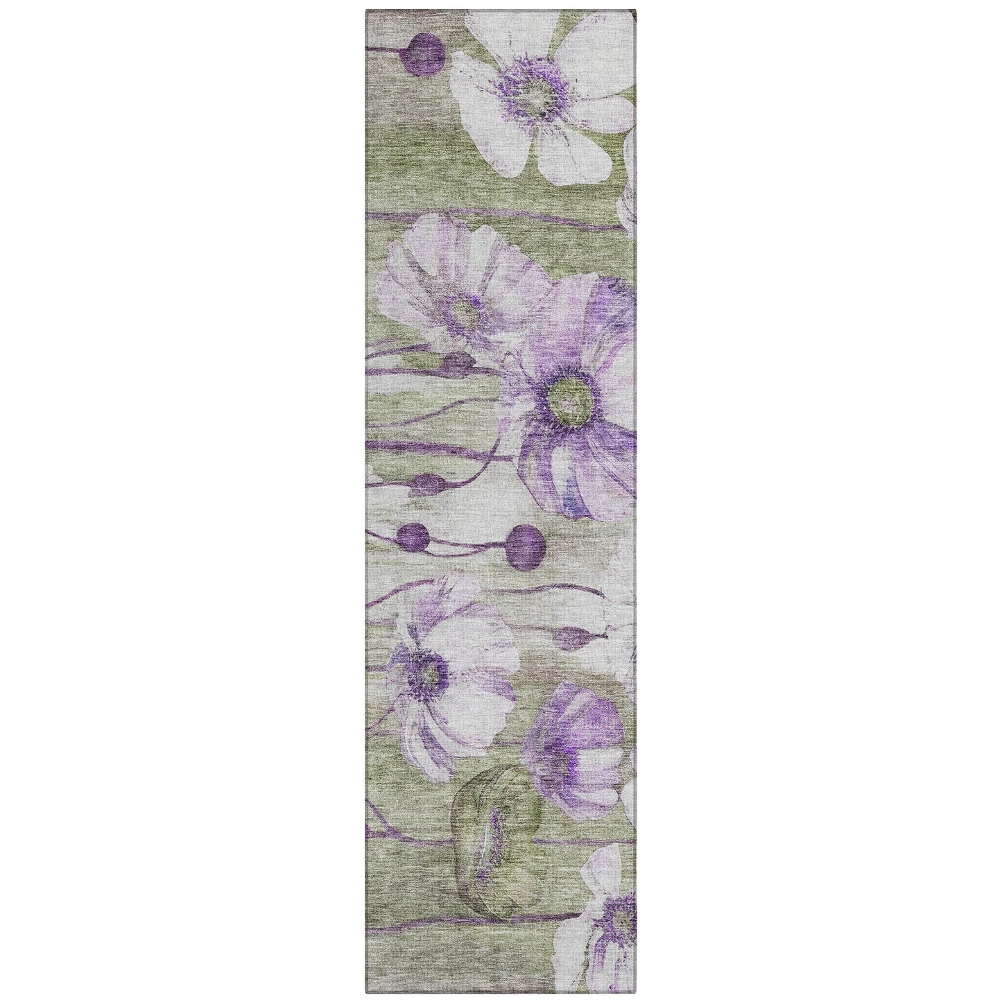 Tapis floral moderne Chantille lavable en machine pour intérieur/extérieur