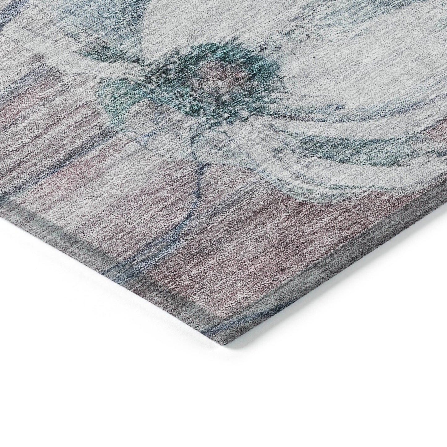 Tapis floral moderne Chantille lavable en machine pour intérieur/extérieur