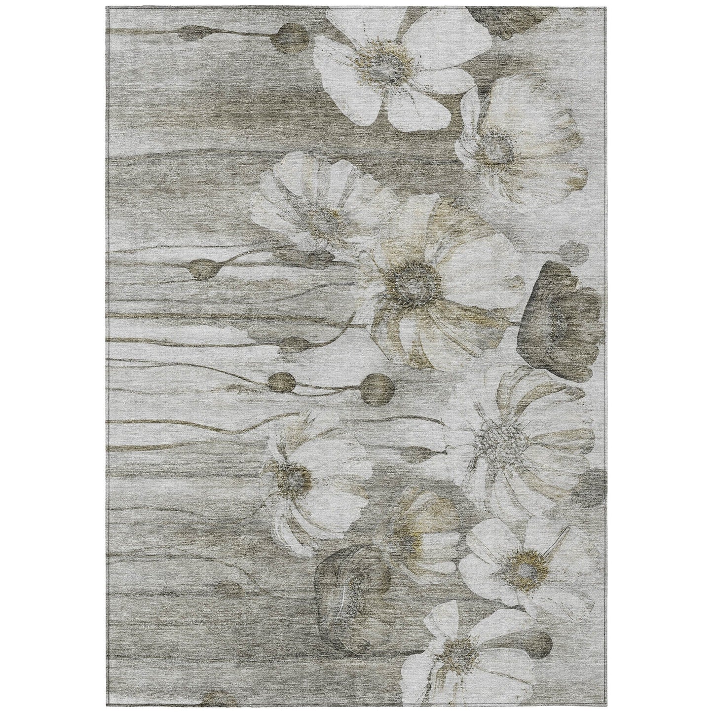 Tapis floral moderne Chantille lavable en machine pour intérieur/extérieur