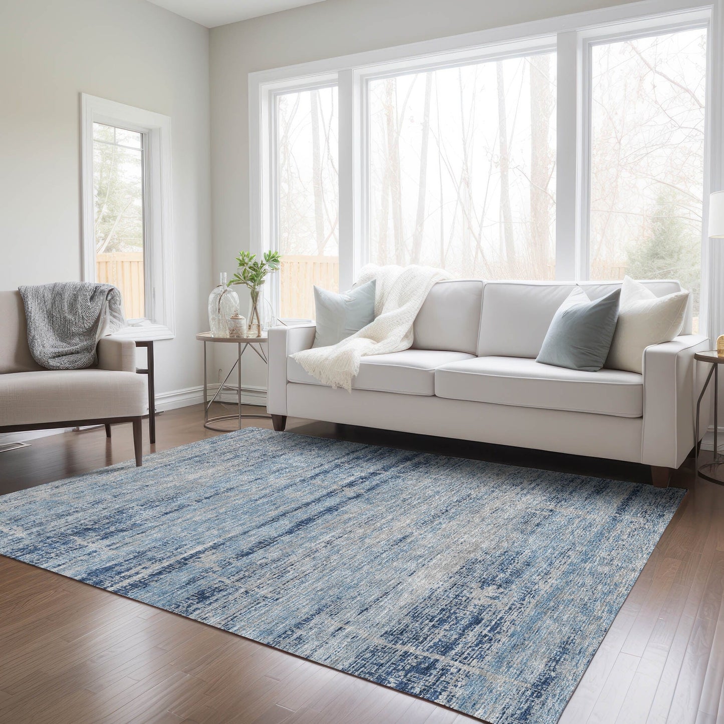 Tapis Chantille Ombre uni lavable en machine pour intérieur/extérieur