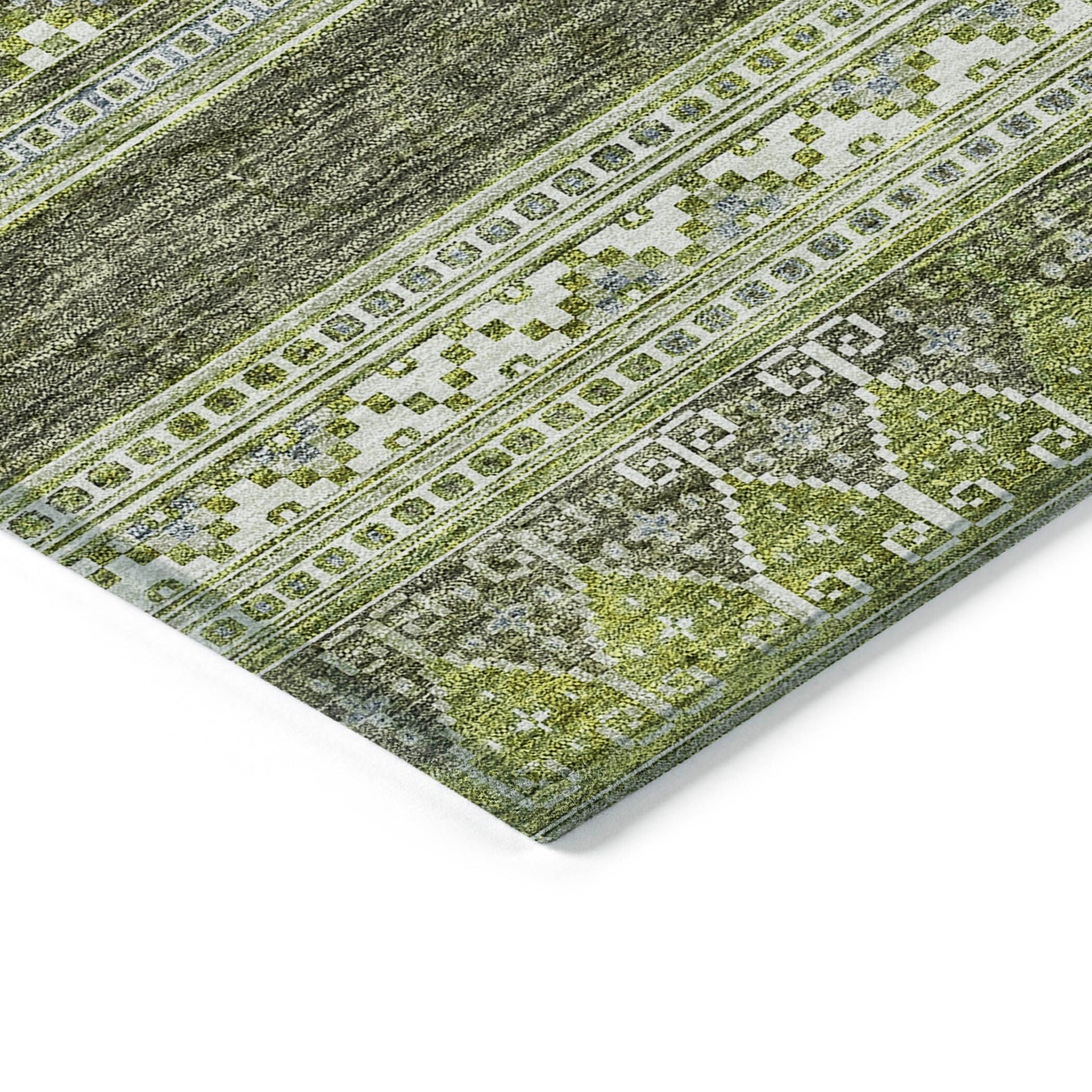 Tapis Chantille Tribal Boho lavable en machine pour intérieur/extérieur