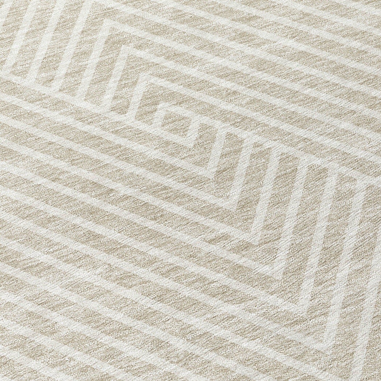 Tapis moderne Geo Chantille lavable en machine pour intérieur/extérieur