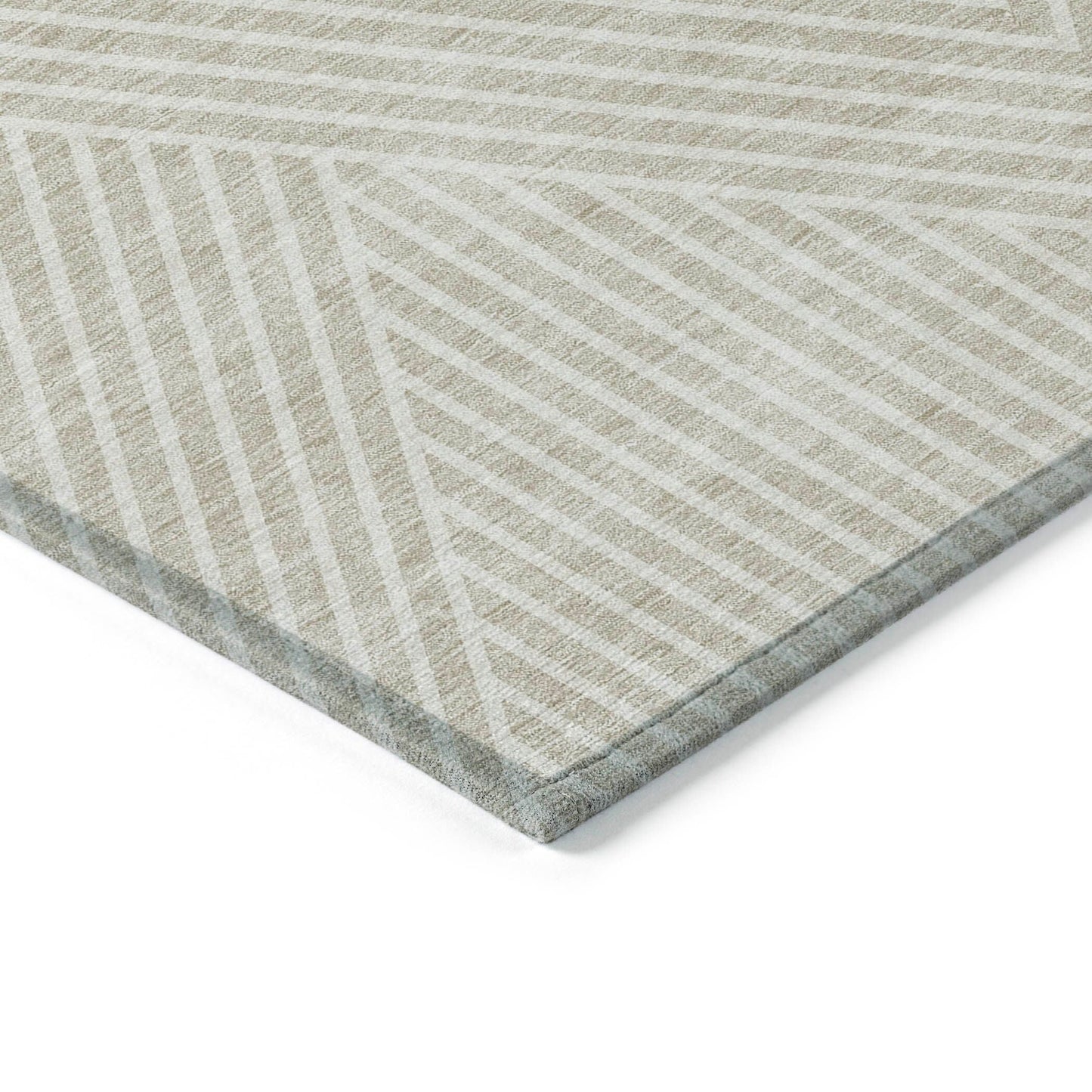 Tapis moderne Geo Chantille lavable en machine pour intérieur/extérieur