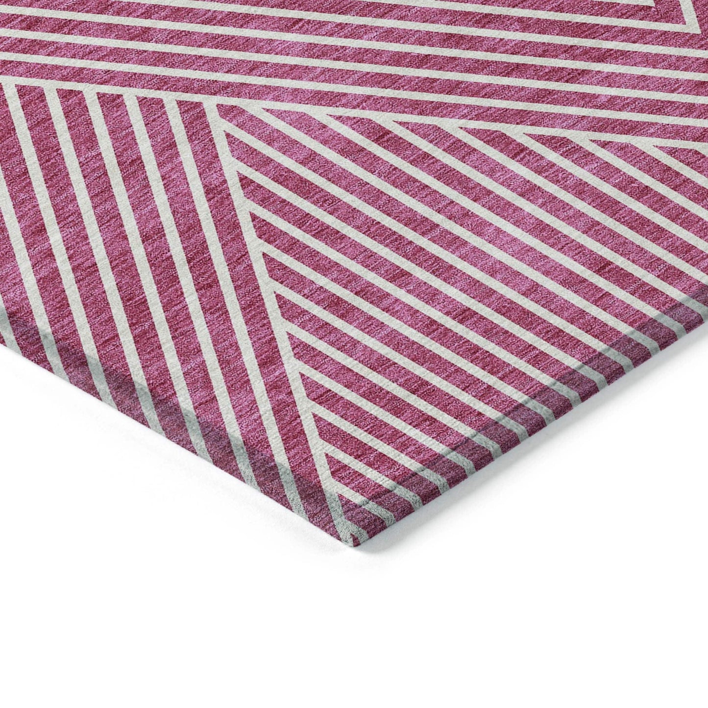 Tapis moderne Geo Chantille lavable en machine pour intérieur/extérieur
