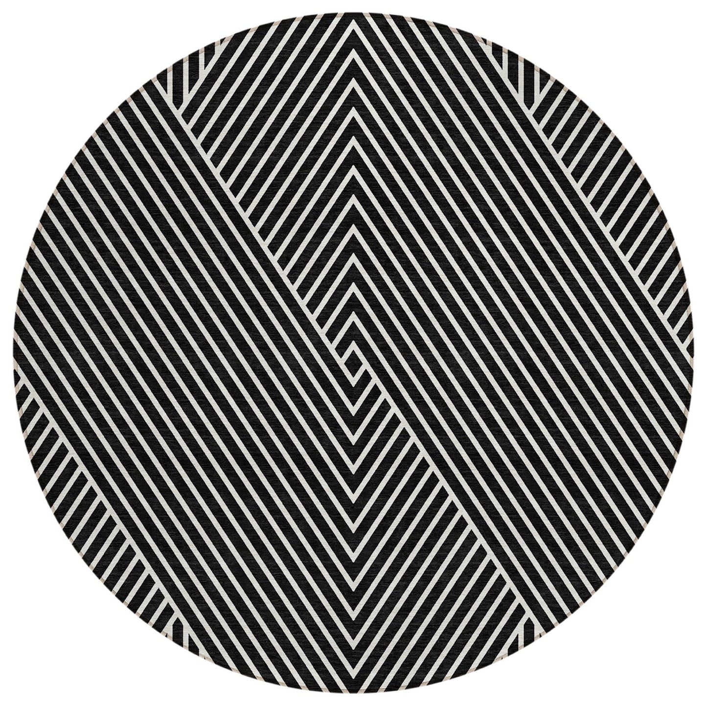 Tapis moderne Geo Chantille lavable en machine pour intérieur/extérieur