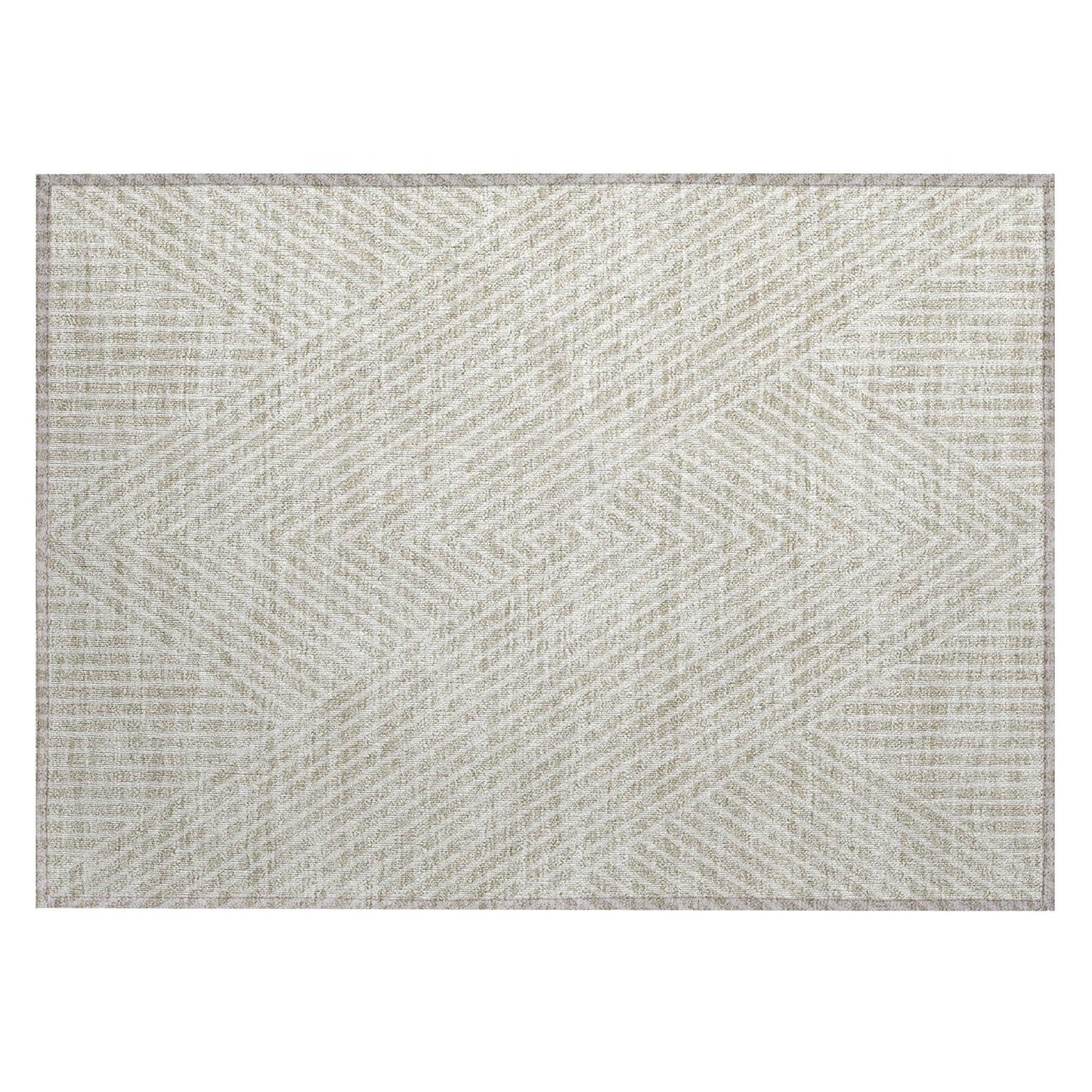 Tapis moderne Geo Chantille lavable en machine pour intérieur/extérieur