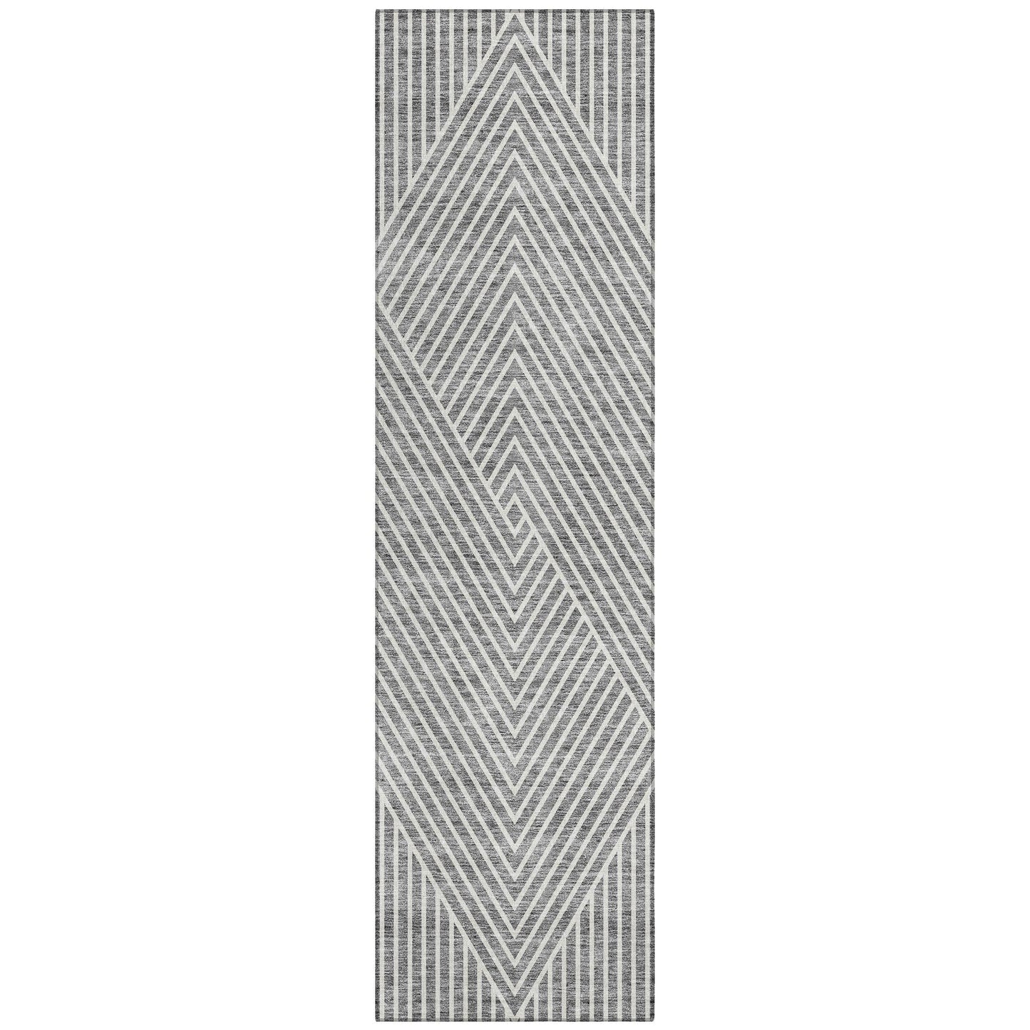 Tapis moderne Geo Chantille lavable en machine pour intérieur/extérieur