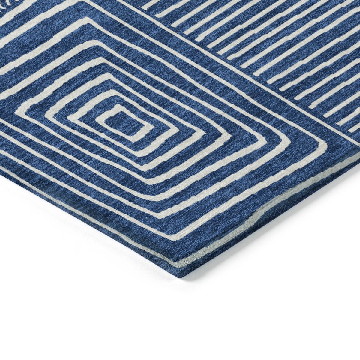 Tapis Chantille moderne en mosaïque lavable en machine pour intérieur/extérieur