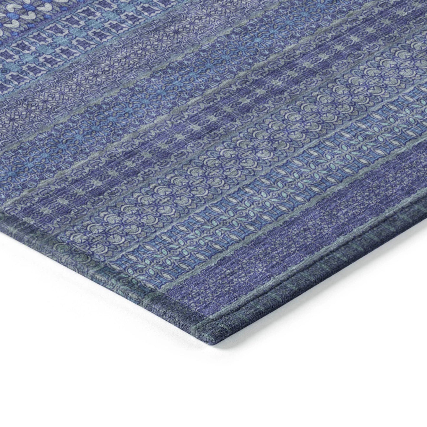 Tapis Chantille à rayures marocaines lavable en machine pour intérieur/extérieur