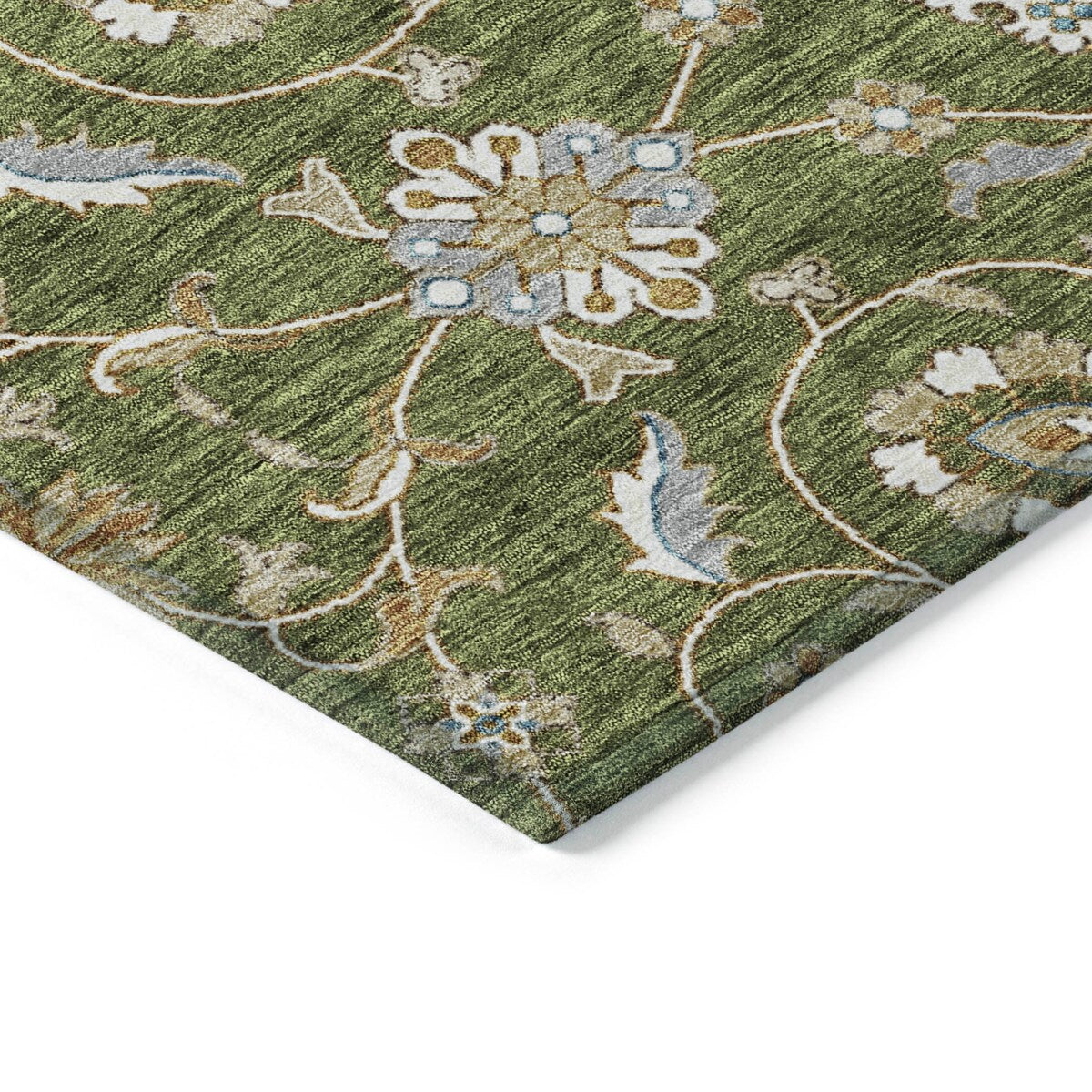 Tapis traditionnel Kashan Chantille lavable en machine pour intérieur/extérieur