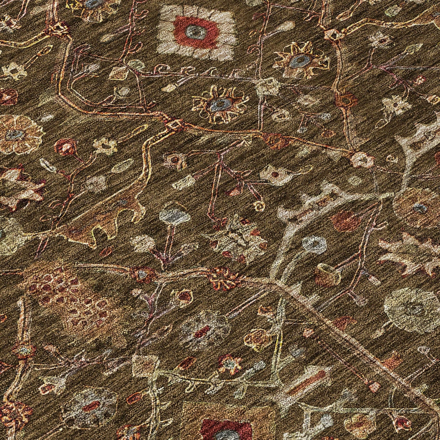 Tapis persan traditionnel Chantille lavable en machine pour intérieur/extérieur