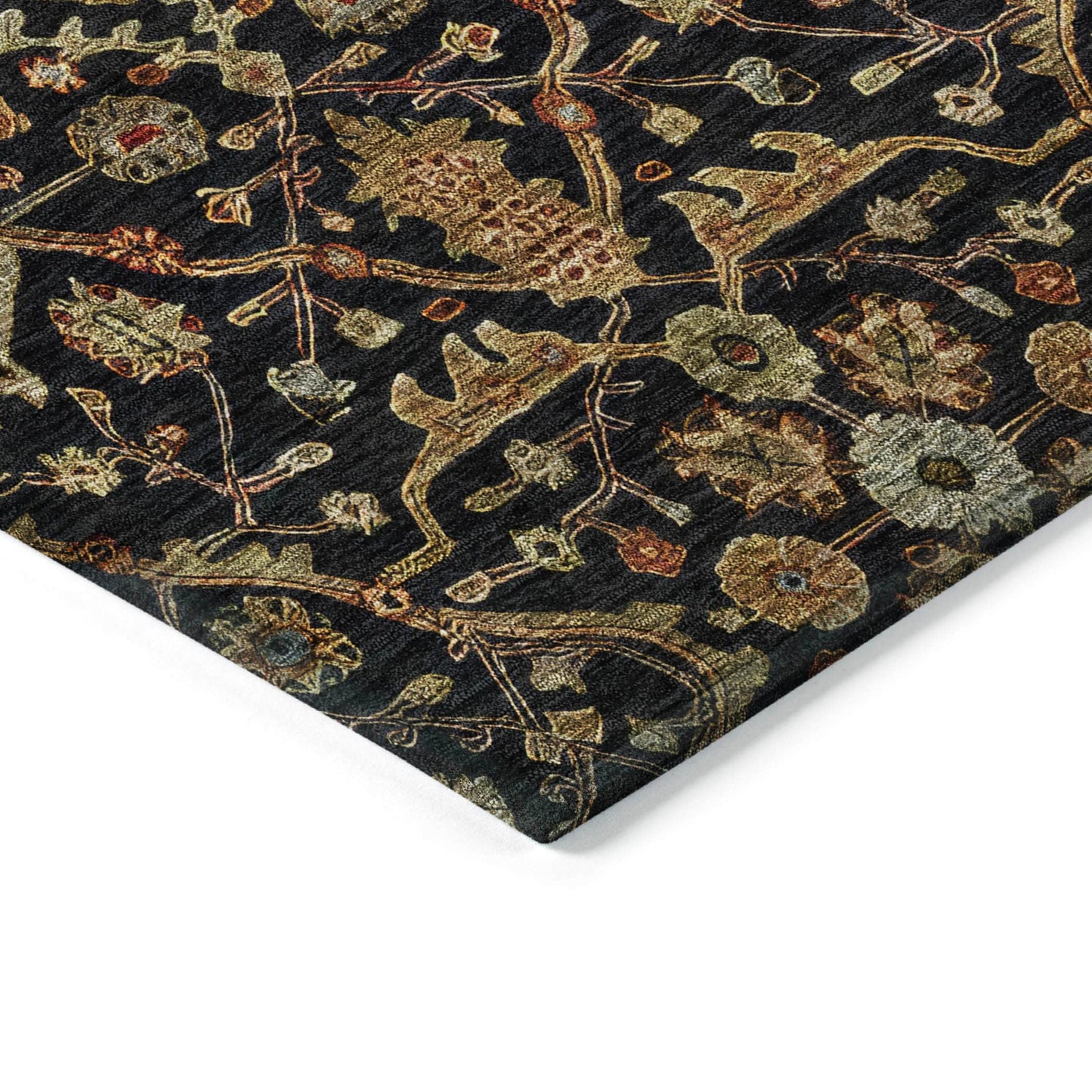 Tapis persan traditionnel Chantille lavable en machine pour intérieur/extérieur