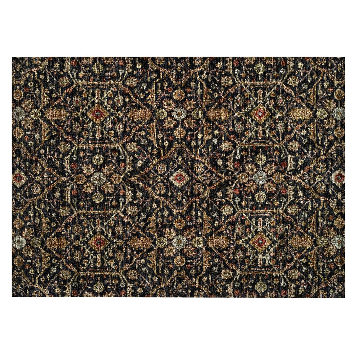 Tapis persan traditionnel Chantille lavable en machine pour intérieur/extérieur