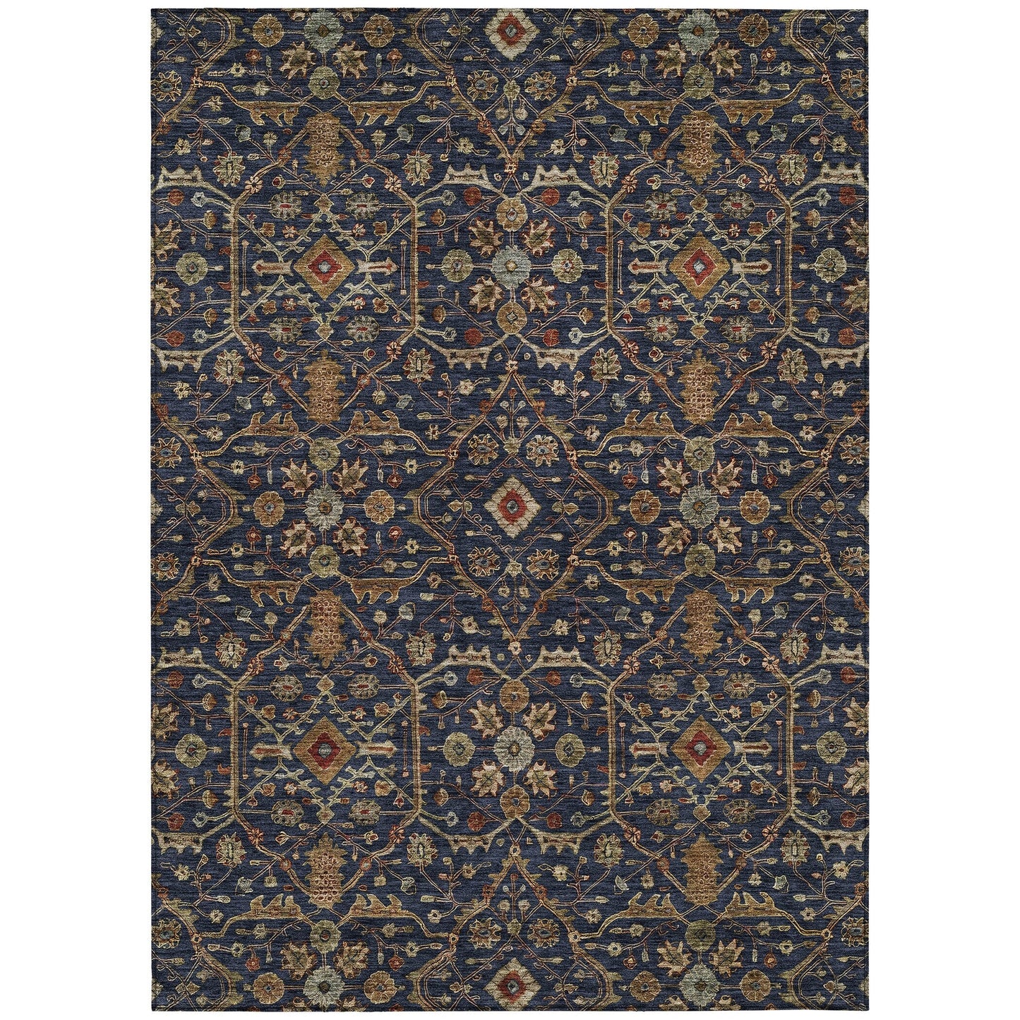 Tapis persan traditionnel Chantille lavable en machine pour intérieur/extérieur