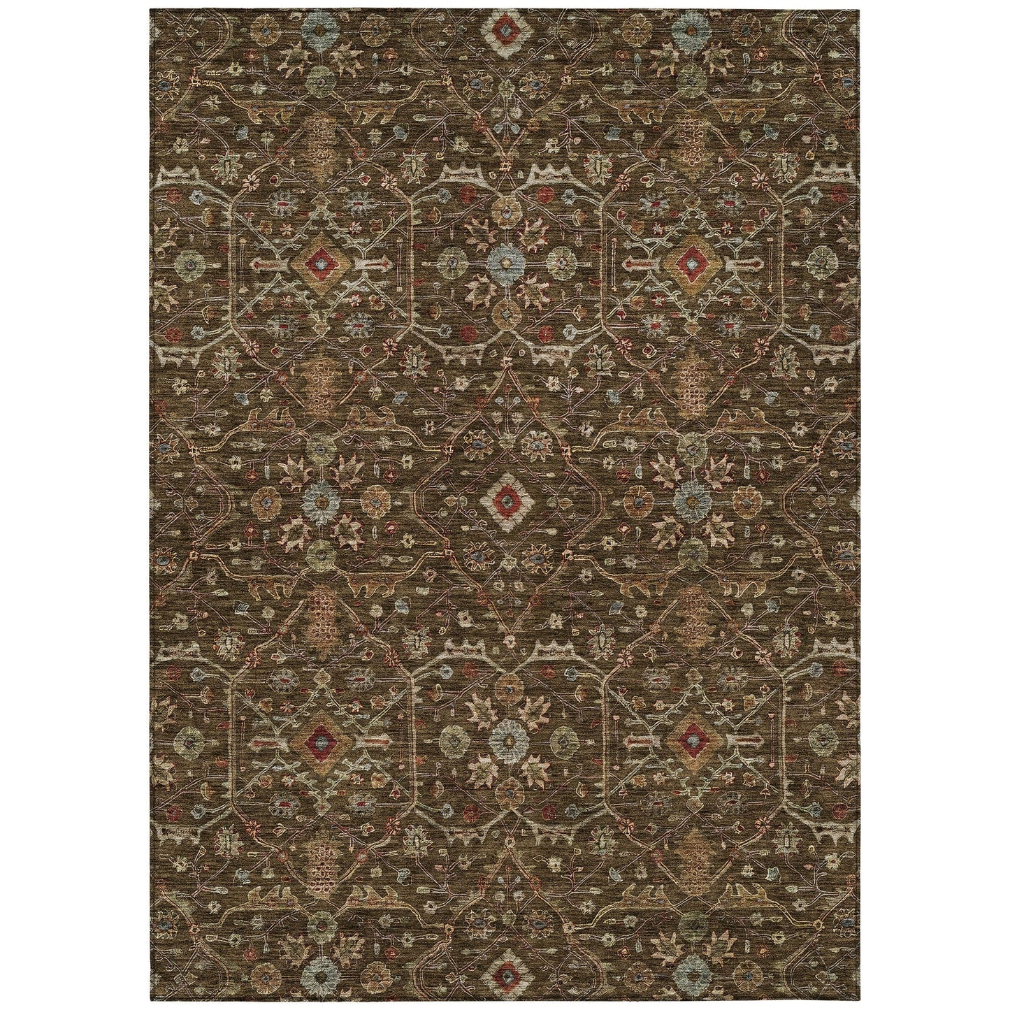 Tapis persan traditionnel Chantille lavable en machine pour intérieur/extérieur