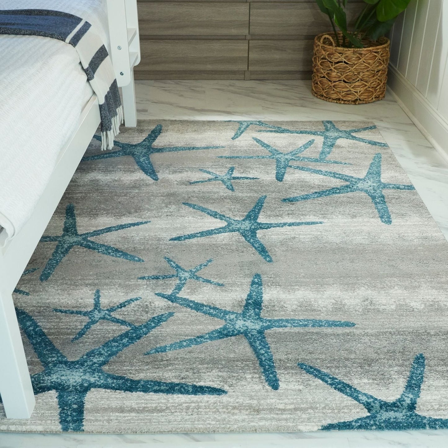 Tapis Martin Coastal Starfish Stripe