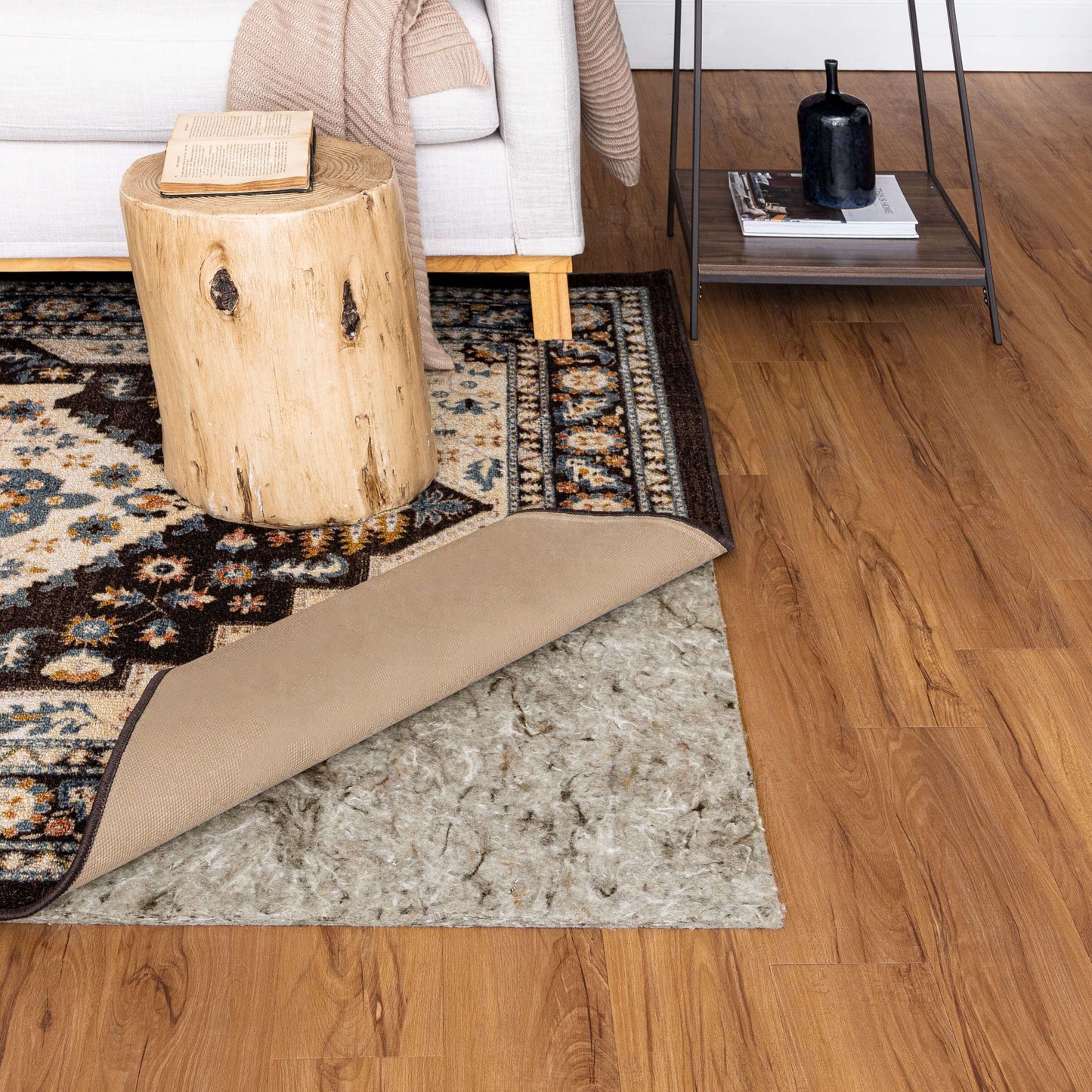 Sous-tapis en feutre Mohawk Home, coussin moelleux et confortable, épaisseur 1/2 po, gris