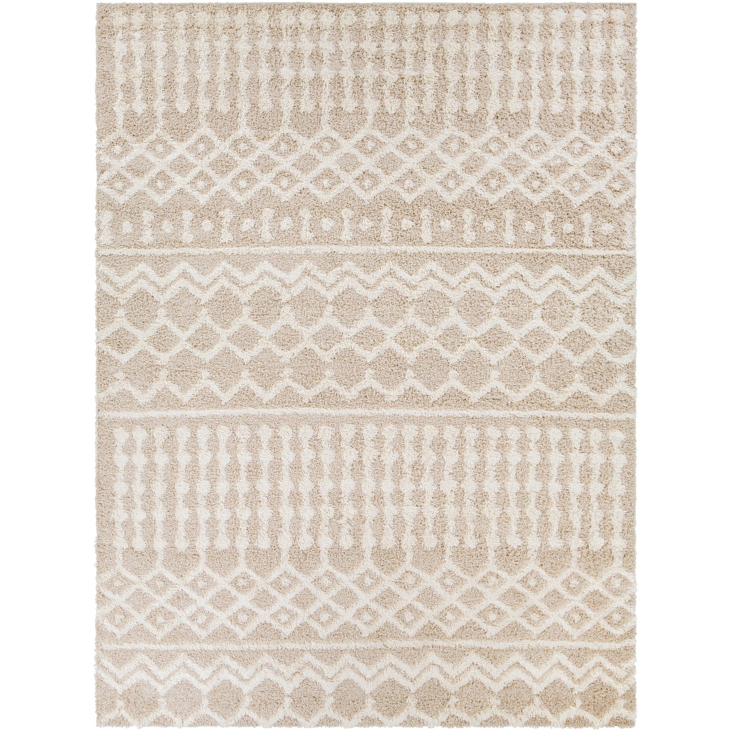 Tapis à poils longs géométrique marocain Newton de Livabliss