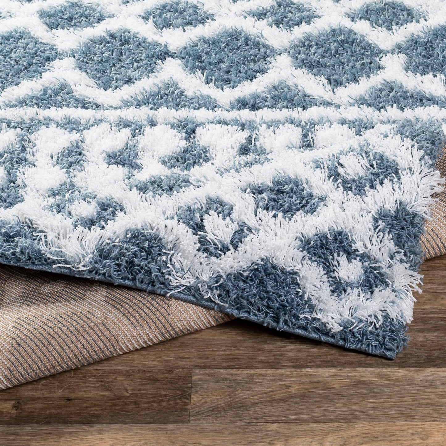Tapis à poils longs géométrique marocain Newton de Livabliss