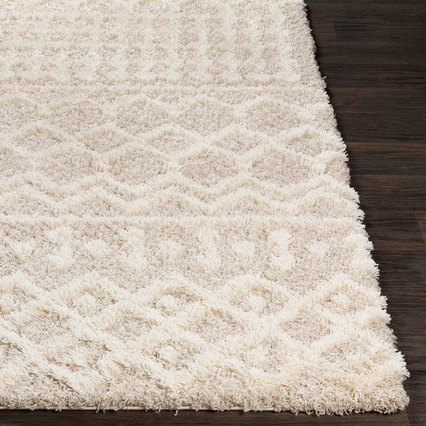 Tapis à poils longs géométrique marocain Newton de Livabliss